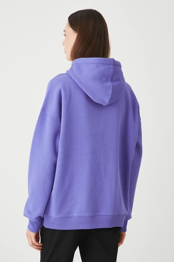 Odzież Bluza damska z ozdobną naszywką RW25-BLD011 fioletowy