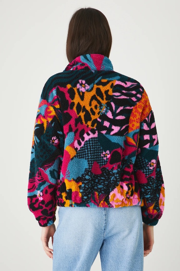 Odzież Bluza polarowa oversize wzorzysta RW25-BLD103 multicolor