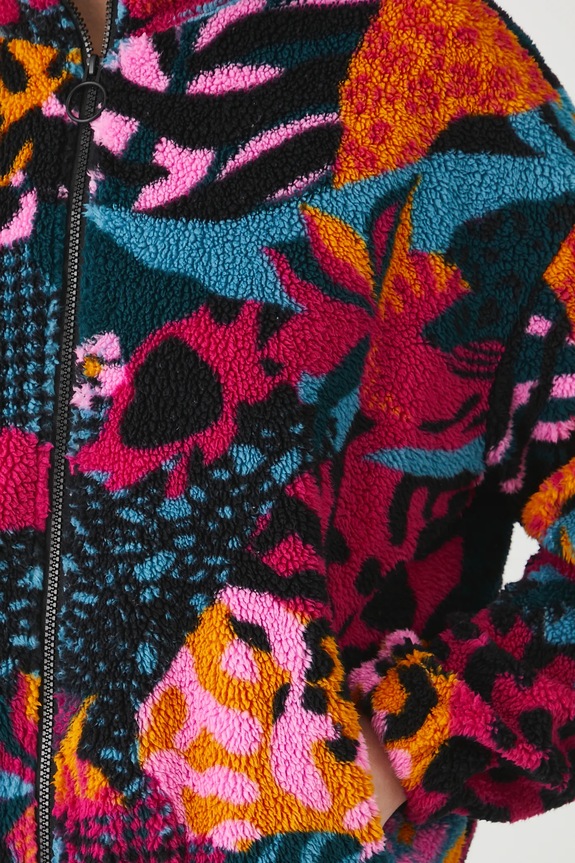 Bluza polarowa oversize wzorzysta RW25-BLD103