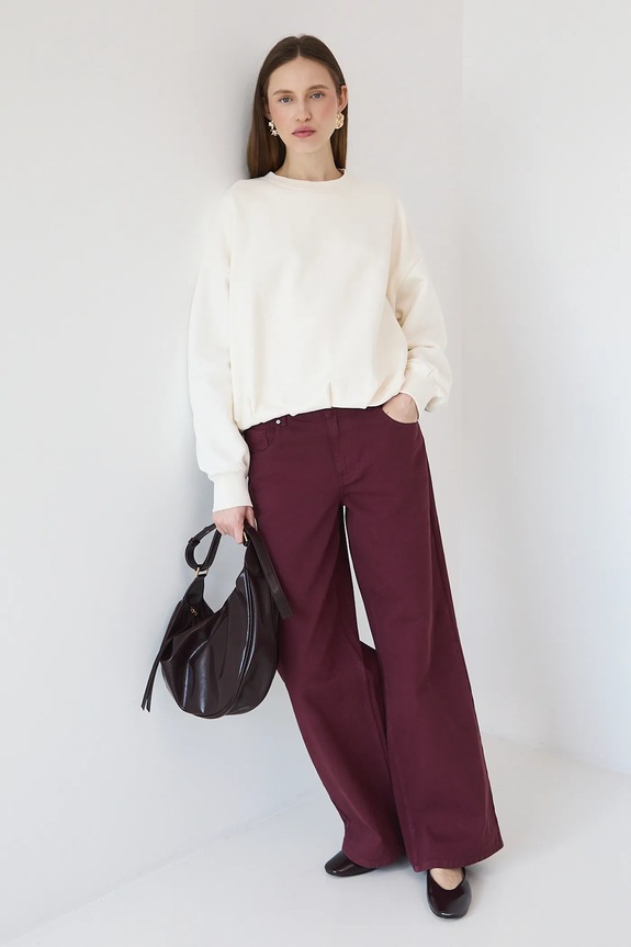 Bluza damska gładka RW25-BLDB05 beżowy RW25