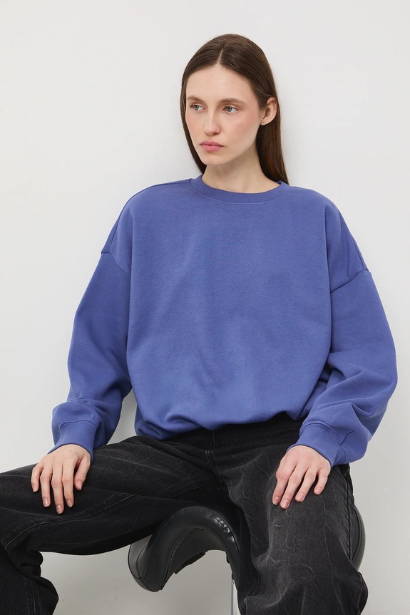 Bluza damska gładka pozostałe niebieski RW25-BLDB05