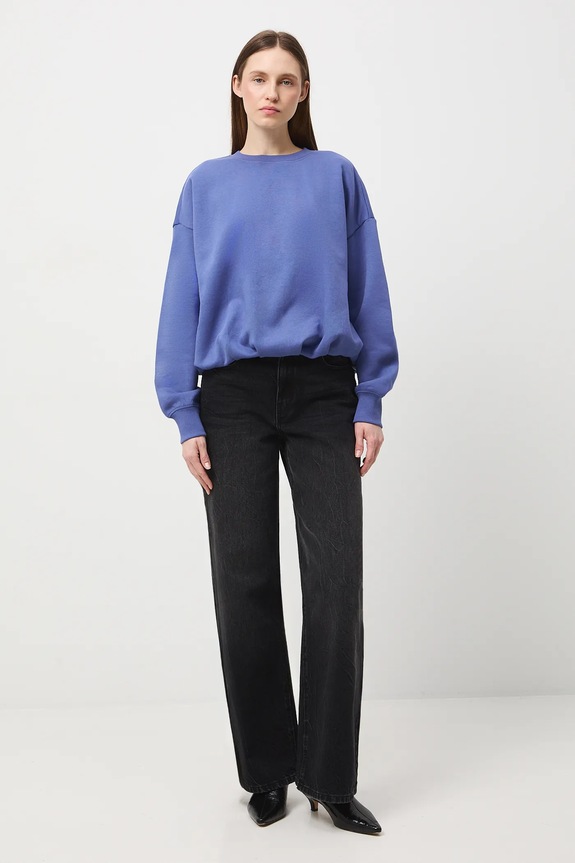 Bluza damska gładka RW25-BLDB05 niebieski RW25