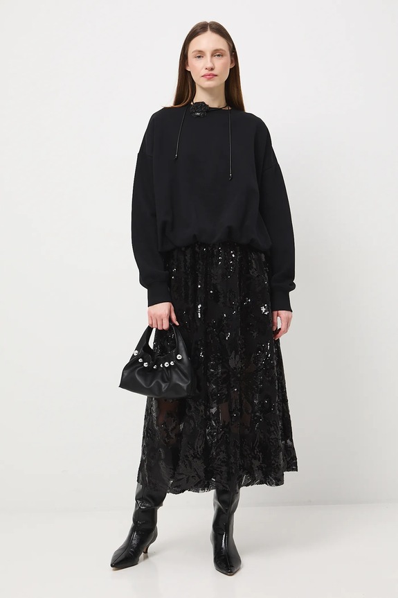 Bluza damska gładka RW25-BLDB05 czarny RW25