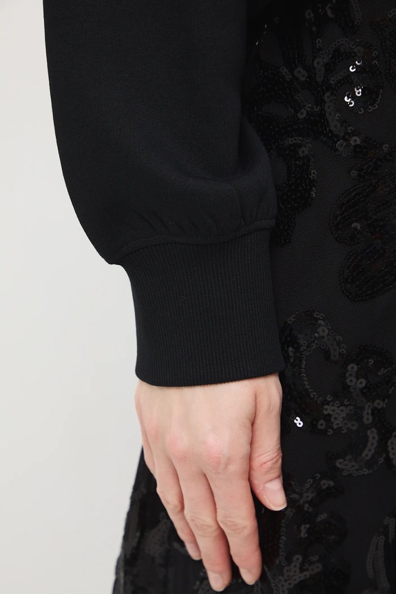 Bluza damska gładka RW25-BLDB05 czarny