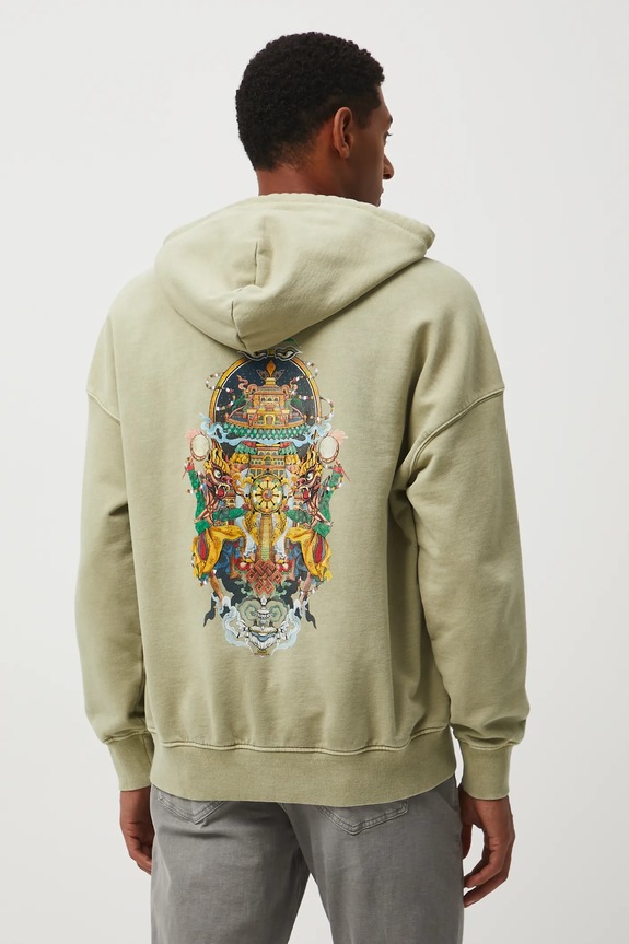 Medicine bluza bawełniana zielony RW25-BLM204