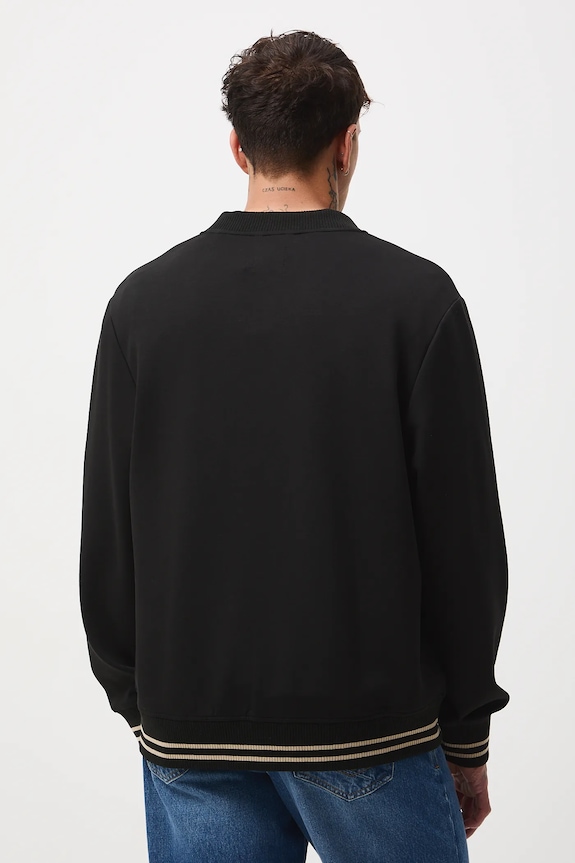 Odzież Bluza męska interlock z aplikacją RW25-BLM603 czarny