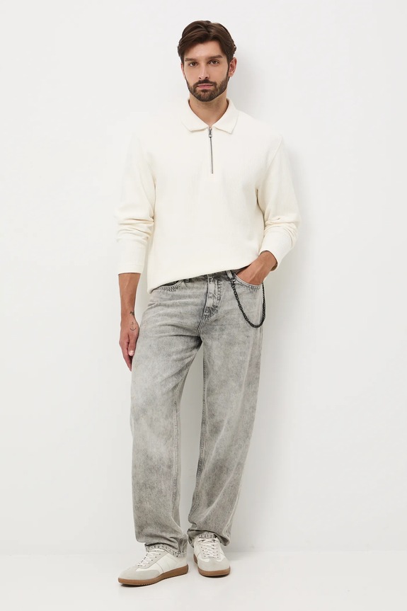 Bluza męska z fakturą RW25-BLM605 beżowy RW25