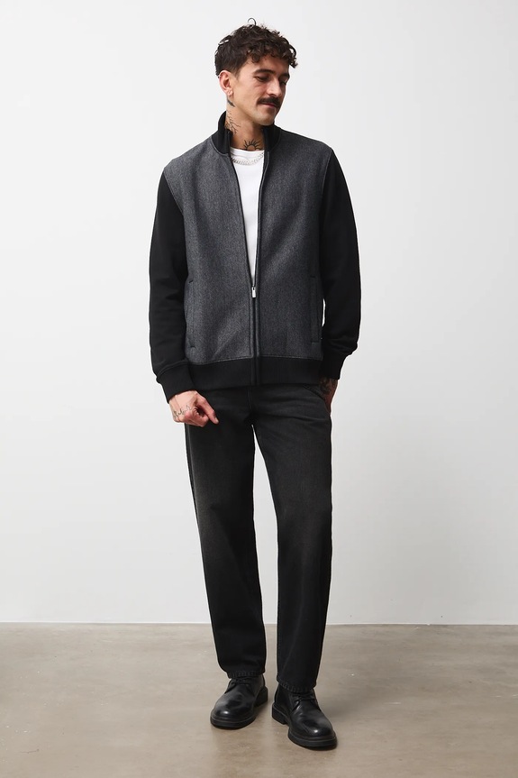 Medicine bluza bez kaptura czarny RW25-BLM802