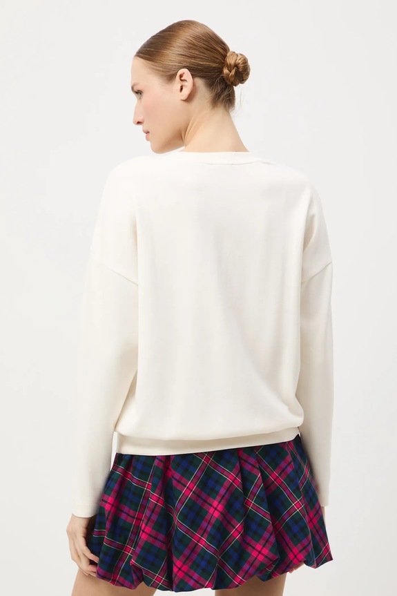 Odzież Longsleeve damski gładki z modalem RW25-BUD701 beżowy
