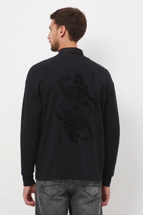 Odzież Longsleeve męski z nadrukiem RW25-BUM900 czarny