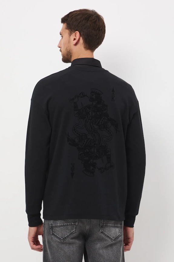 Odzież Longsleeve męski z nadrukiem RW25-BUM900 czarny