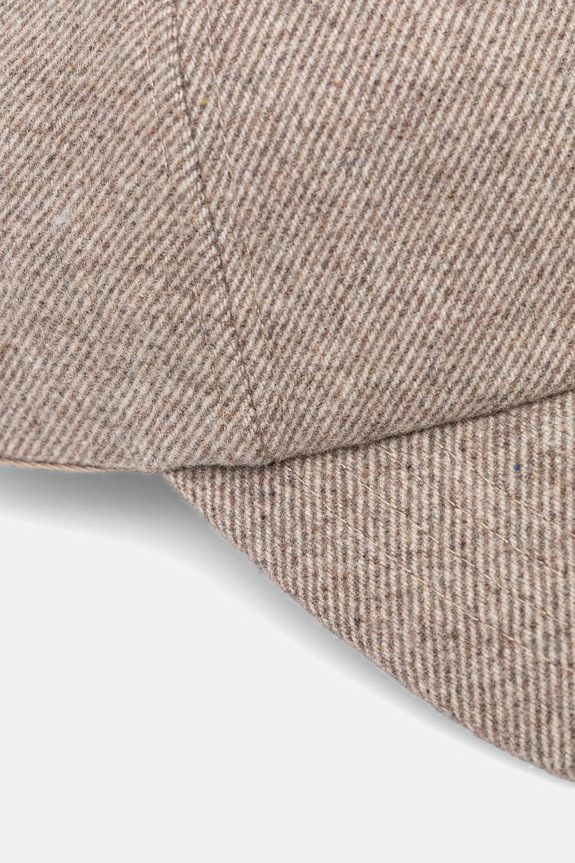 Akcesoria Czapka z daszkiem z wełną męska melanżowa RW25-CAM200 beżowy