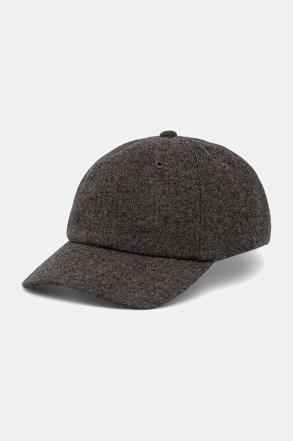 Czapka z daszkiem z wełną męska melanżowa RW25-CAM200 beżowy RW25