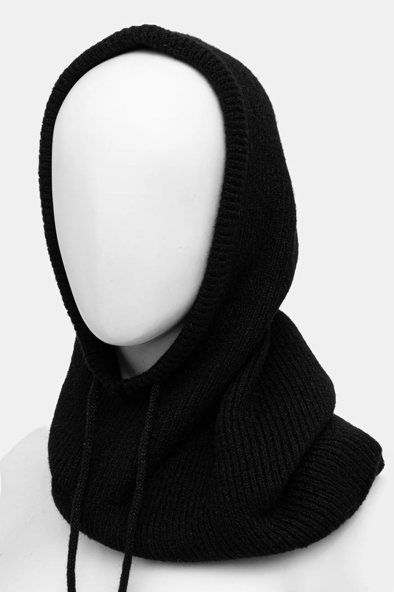 Doplňky Kukla dámská hladký povrch, s příměsí vlny RW25-CDD500 černá