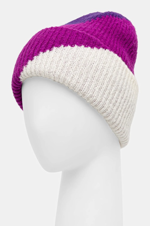Akcesoria Czapka damska beanie wzorzysta RW25-CDD700 multicolor
