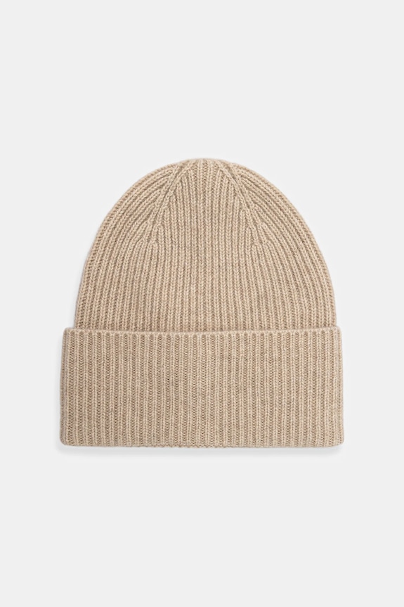 Kašmírová čepice dámská beanie další béžová RW25-CDD708