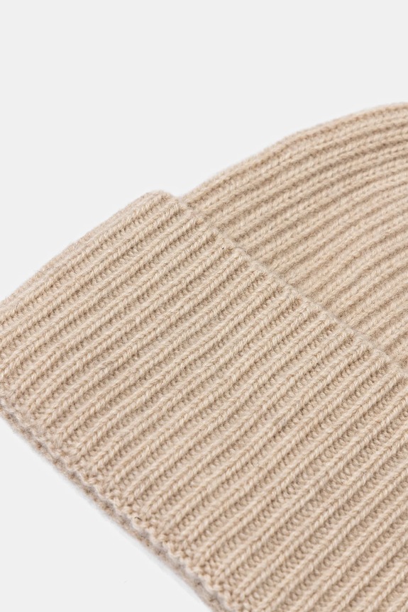 Doplňky Kašmírová čepice dámská beanie RW25-CDD708 béžová