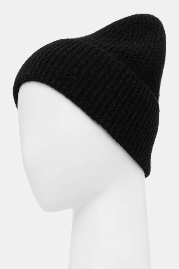 Akcesoria Czapka kaszmirowa damska beanie RW25-CDD708 czarny