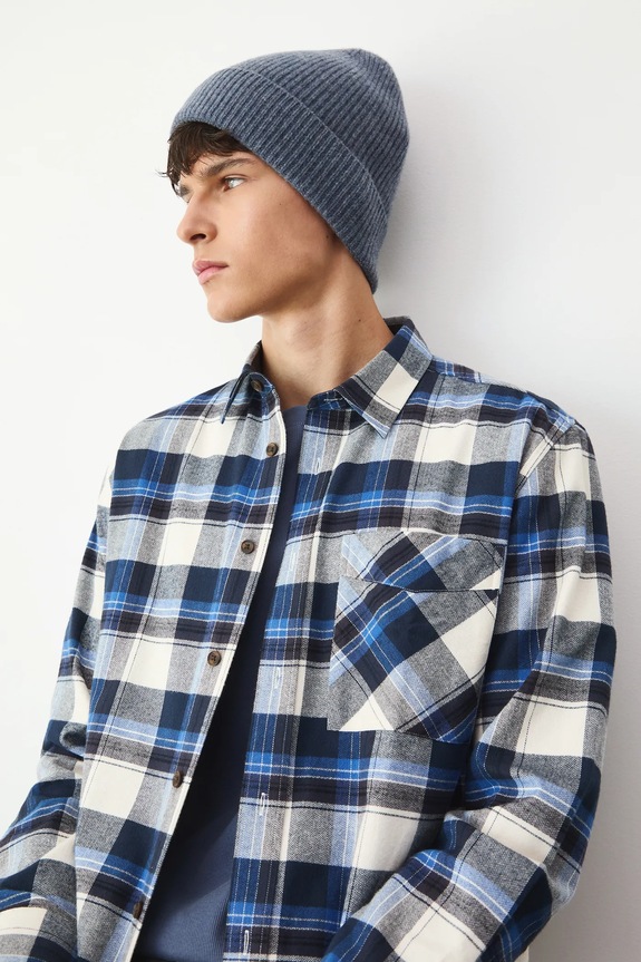 Kapa iz merino volne Medicine Melange modra RW25-CDM700