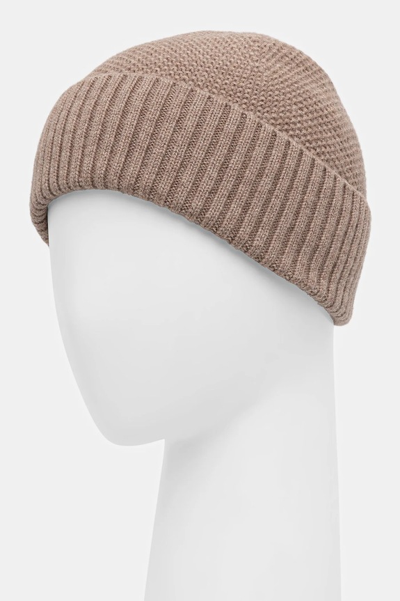 Czapka wełniana męska beanie RW25-CDM702 beżowy RW25