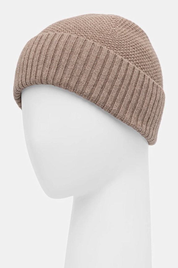 Czapka wełniana męska beanie RW25-CDM702 beżowy RW25