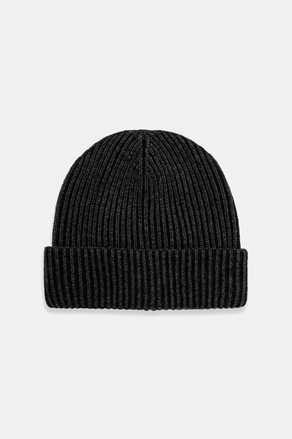Czapka męska beanie z domieszką wełny i kaszmiru RW25-CDM704 szary RW25