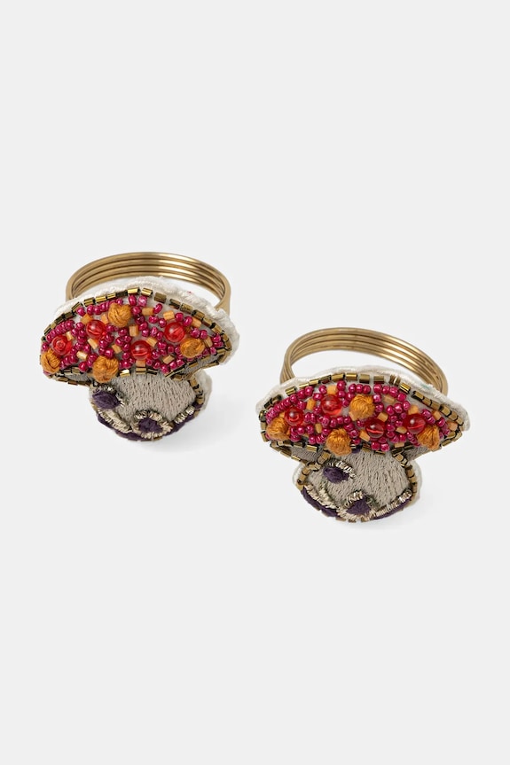 Pierścień na serwetkę - grzyb (2-pack) multicolor RW25-DEU605