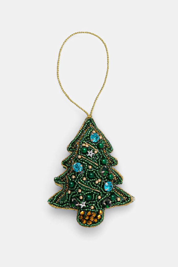 Ozdoba choinkowa handmade - choinka multicolor RW25-DEU806