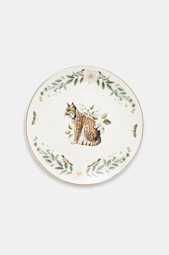 Dezertný tanier s ozdobným vzorom RW25-KBU621 biela RW25