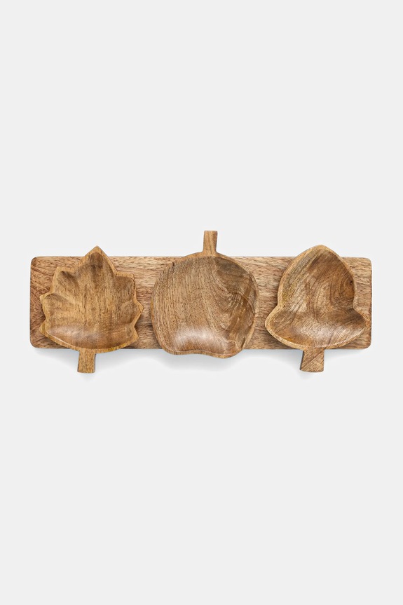 Taca do serwowania drewniana (3-pack) RW25-KBU632 brązowy RW25