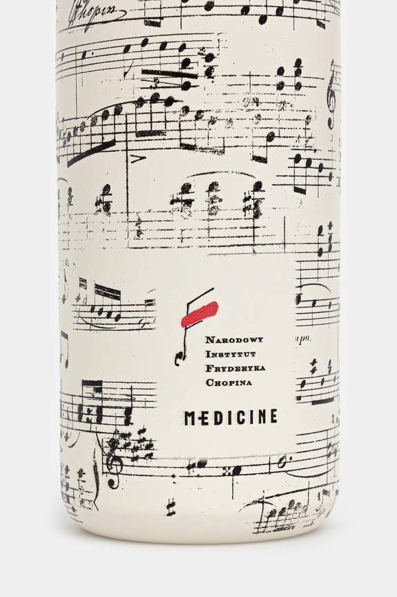 Butelka termiczna z kolekcji Narodowy Instytut Fryderyka Chopina x Medicine beżowy RW25-KBU751
