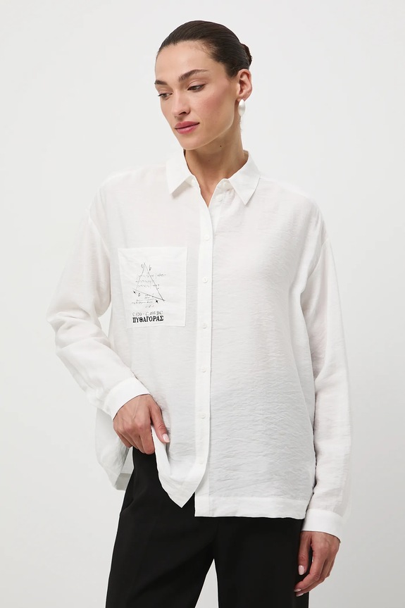 Medicine camicia RW25-KDD351 beige RW25