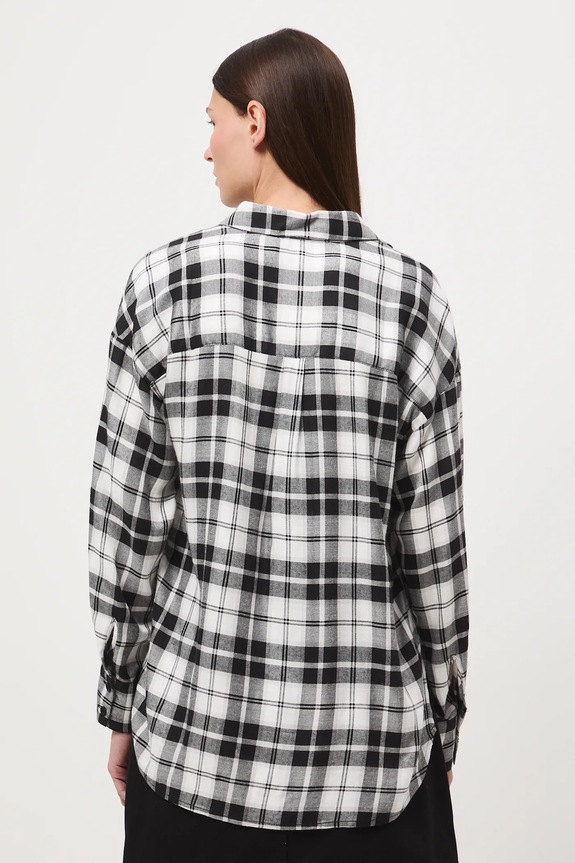 Odzież Koszula damska z wiskozy w kratę RW25-KDD400 multicolor