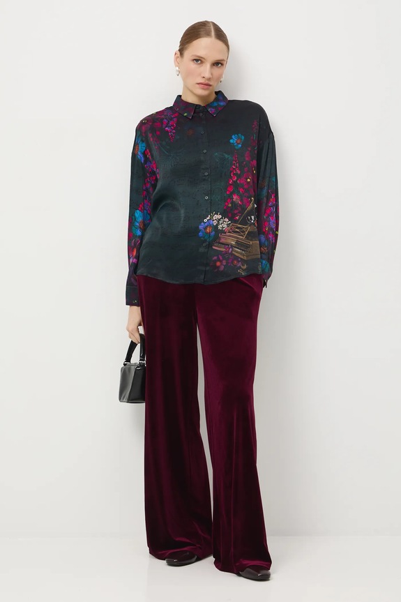 Koszula damska z kolekcji Narodowy Instytut Fryderyka Chopina x Medicine RW25-KDD750 turkusowy RW25