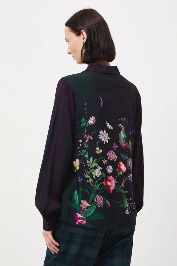 Odzież Koszula damska z wiskozy wzorzysta RW25-KDD902 multicolor