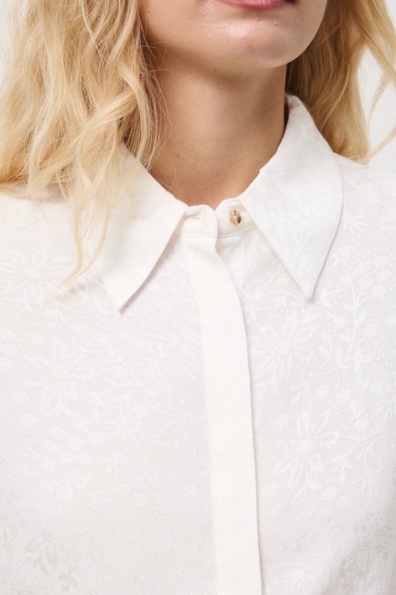 Koszula damska żakardowa RW25-KDDA04 beżowy