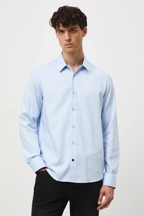 Medicine camicia in cotone RW25-KDM030 blu RW25