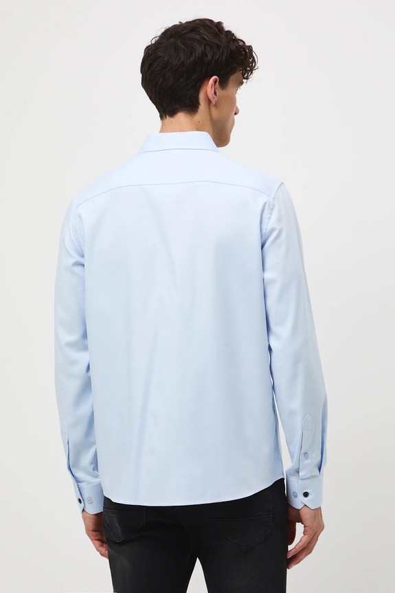 Abbigliamento Medicine camicia in cotone RW25-KDM030 blu