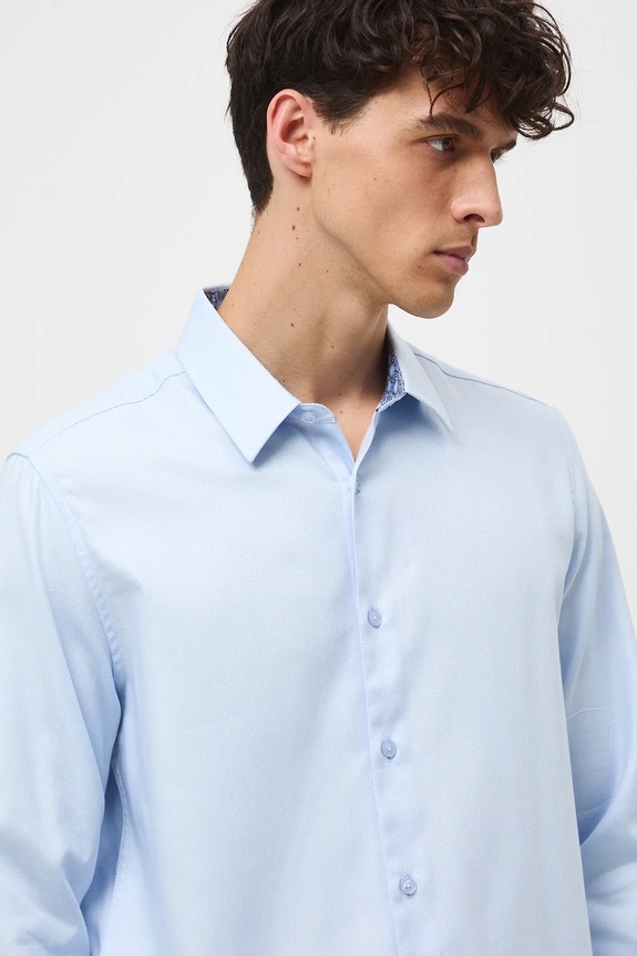 Medicine camicia in cotone blu RW25-KDM030