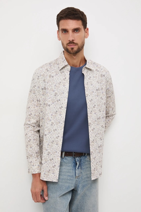 Medicine camasa din bumbac cu modele multicolor RW25-KDM095