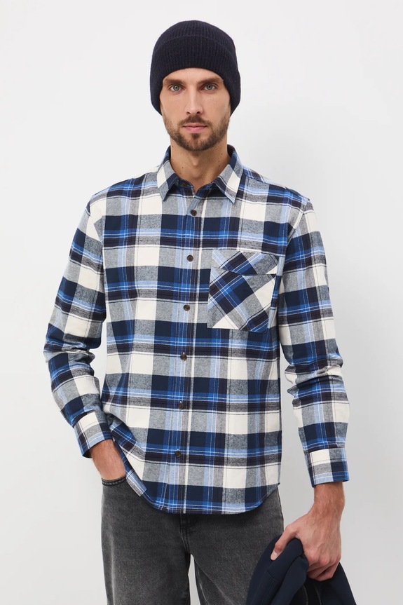 Pamučna košulja Medicine RW25-KDM903 mornarsko plava RW25