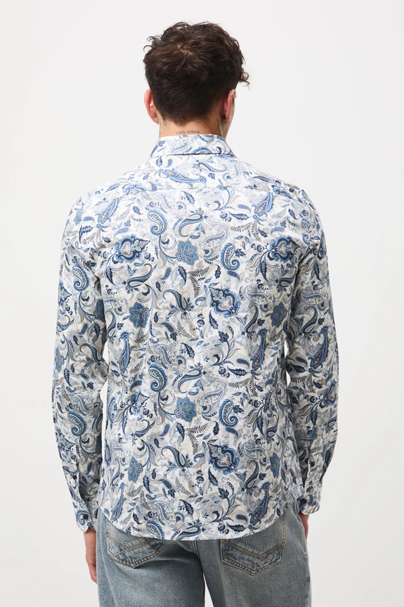 Oblečenie Košeľa s klasickým golierom, so vzorom RW25-KDMB11 viacfarebná