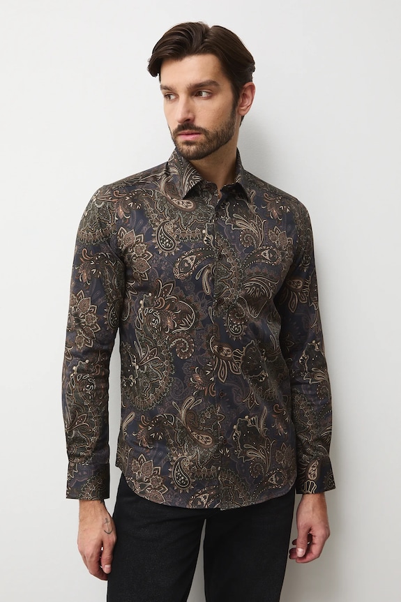 Medicine camasa lung multicolor RW25-KDMB12
