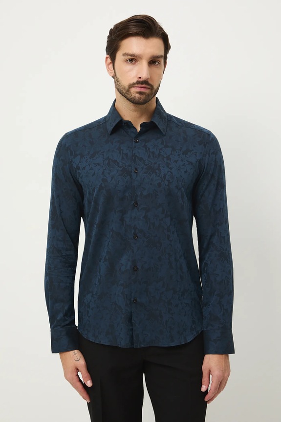 Medicine camicia in cotone RW25-KDMB21 verde RW25