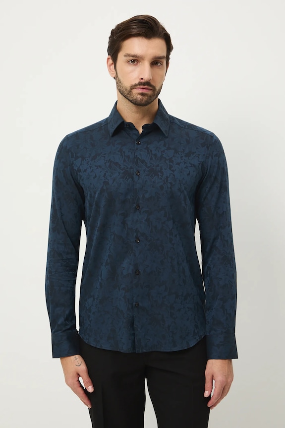 Medicine camicia in cotone RW25-KDMB21 verde RW25