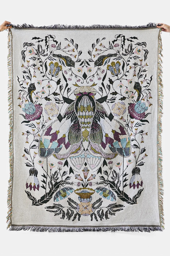 Koc żakardowy wzorzysty 160 x 130 cm RW25-KOU400 multicolor RW25