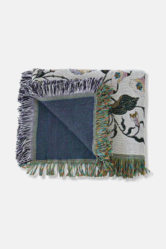 Koc żakardowy wzorzysty 160 x 130 cm multicolor RW25-KOU400