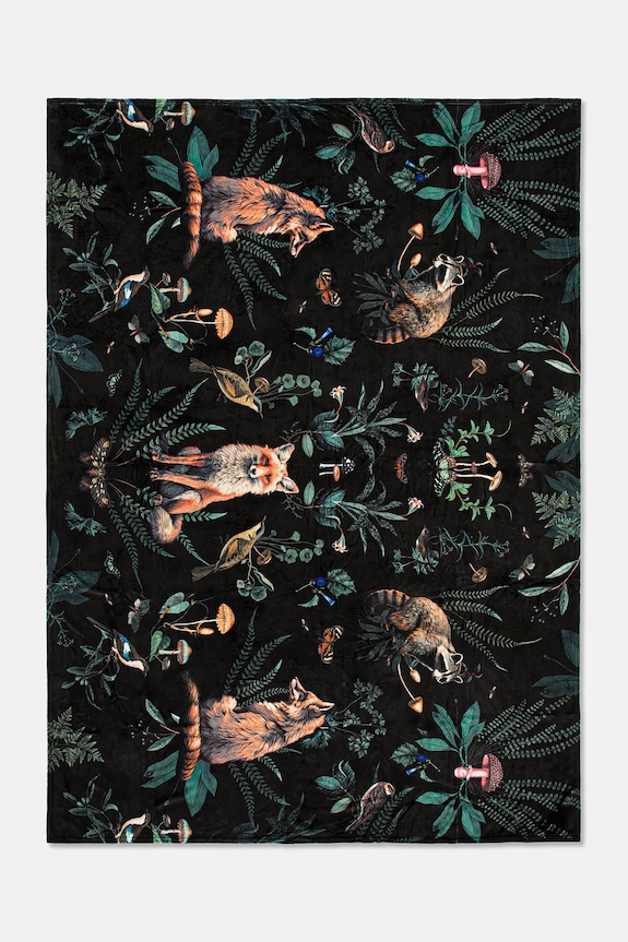 Deka ze vzorovaného fleecu 160 x 220 cm vícebarevná RW25-KOU604