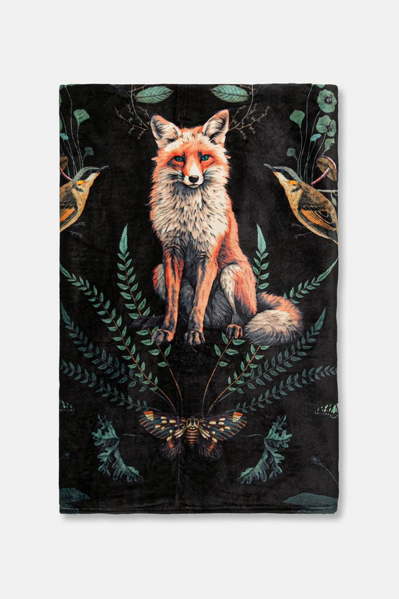 Deka ze vzorovaného fleecu 160 x 220 cm RW25-KOU604 vícebarevná RW25