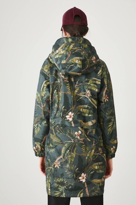 Odzież Parka damska oversize wzorzysta RW25-KPD101 multicolor